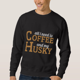 Sweatshirt Café Husky Dog