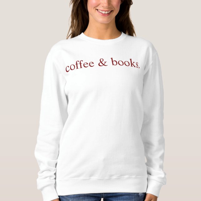 Sweatshirt Café & Livres, Sweats Mignon Amoureux d (Devant)