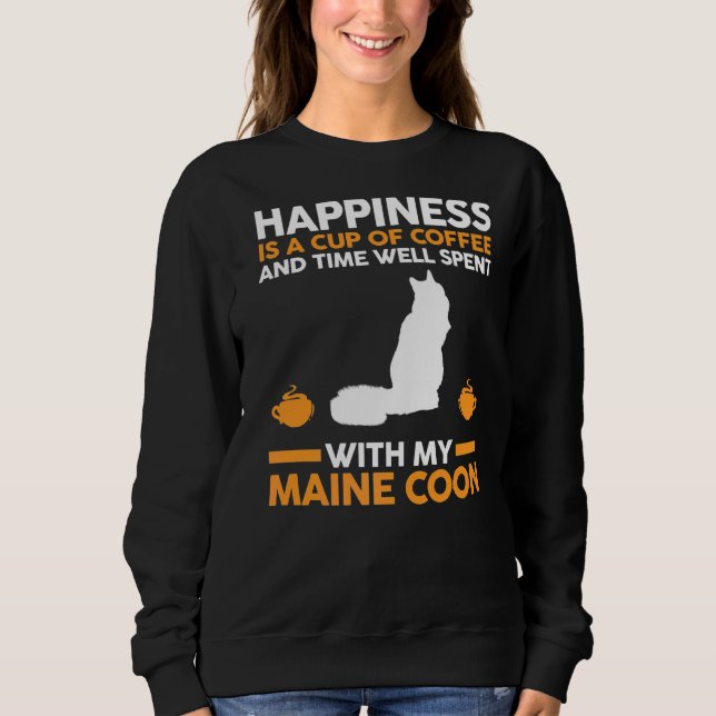 Sweatshirt Café Maine Coon (Devant)