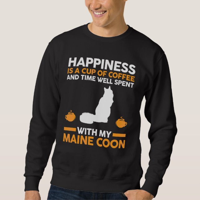 Sweatshirt Café Maine Coon (Devant)