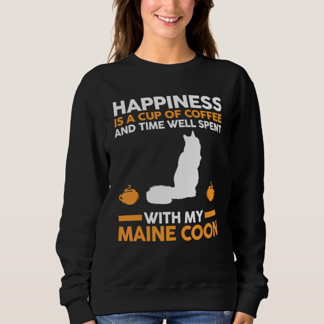 Sweatshirt Café Maine Coon (Devant)