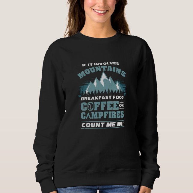 Sweatshirt Café randonnée Camping (Devant)