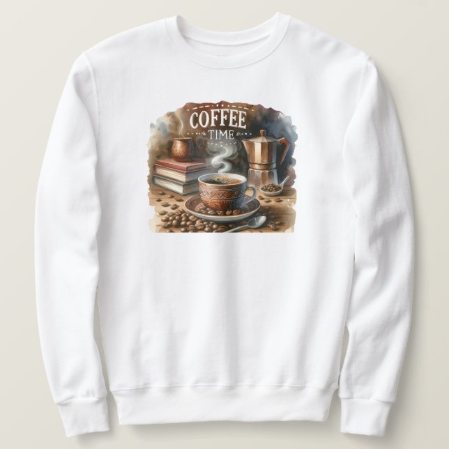 Sweatshirt Café Time (Design devant)