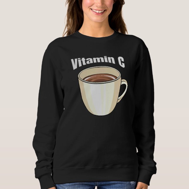 Sweatshirt Café Vitamine C Café Boisson Café Café Café Café D (Devant)