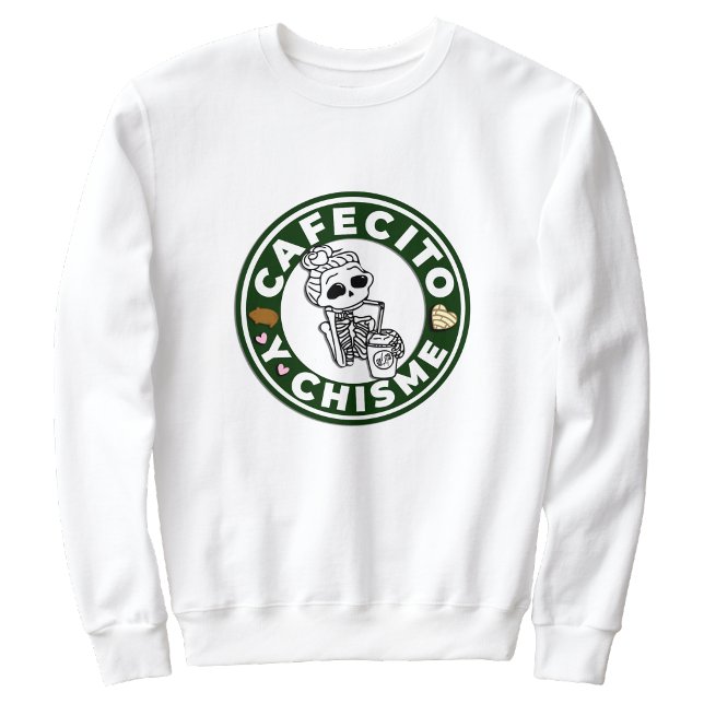 Sweatshirt Cafecito et potins Pain sucré mexicain (Cafecito y Chisme Pan dulce Mexican Sweatshirt)