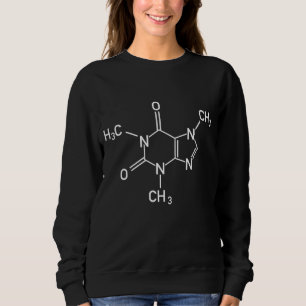 Sweatshirt Caféine structure chimique café