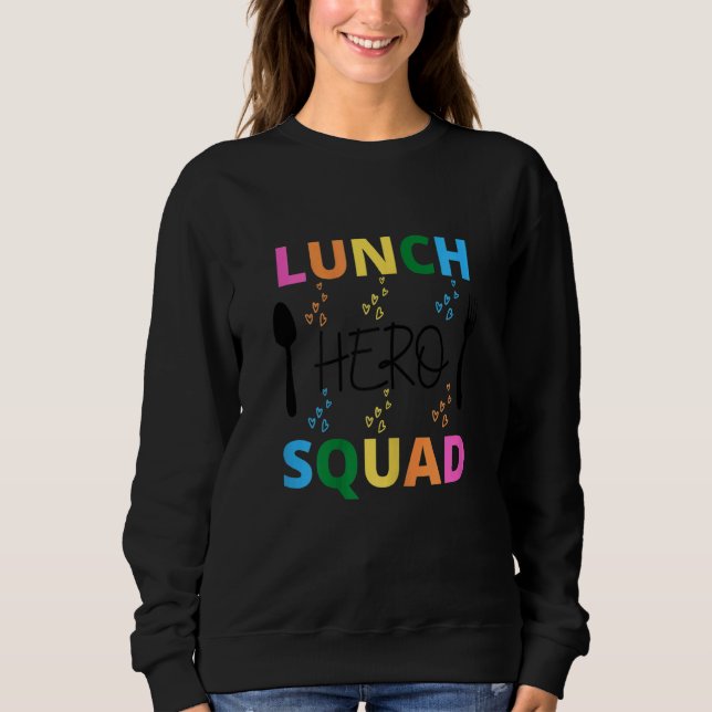 Sweatshirt Cafétéria de l'équipe de paniers-repas de l'école  (Devant)