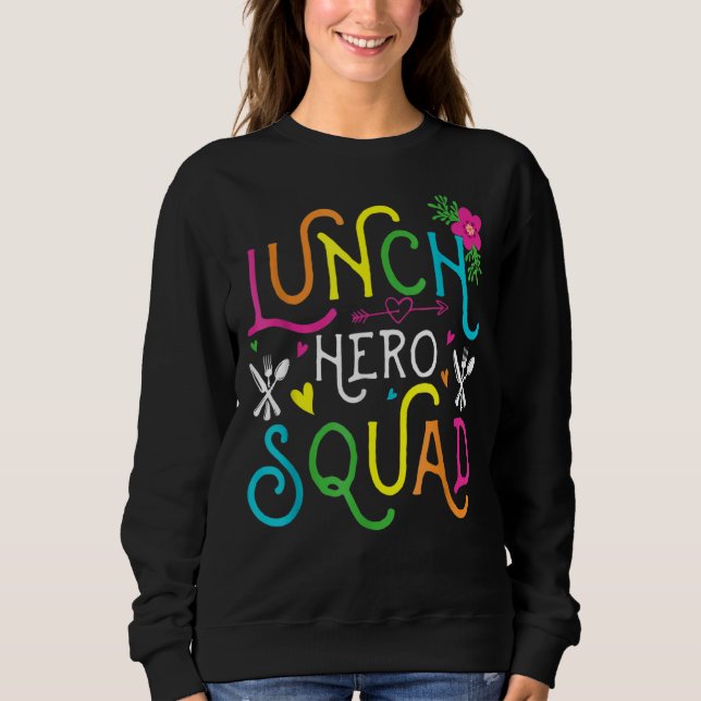 Sweatshirt Cafétéria de l'équipe de paniers-repas de l'école  (Devant)