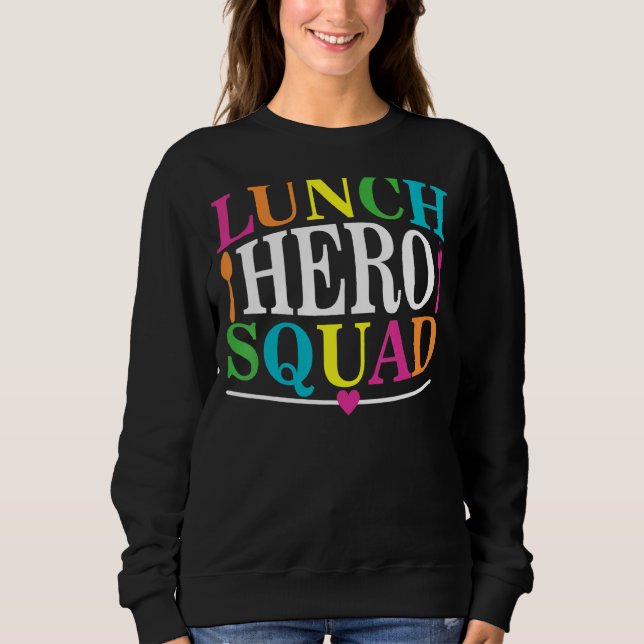 Sweatshirt Cafétéria de l'équipe de paniers-repas de l'école  (Devant)