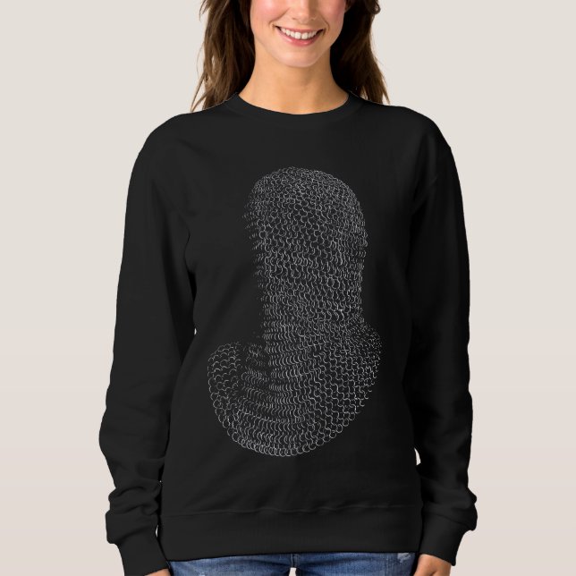 Sweatshirt Cagoule de guerrier en cotte de mailles (Devant)