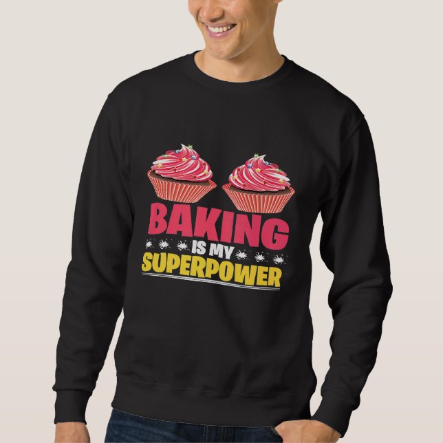 Sweatshirt Cake Baking Cupcake Bakers Pâtisserie Chefs (Devant)