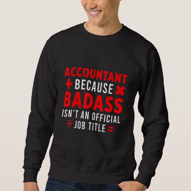 Sweatshirt Calculateur du solde comptable du comptable Financ (Devant)