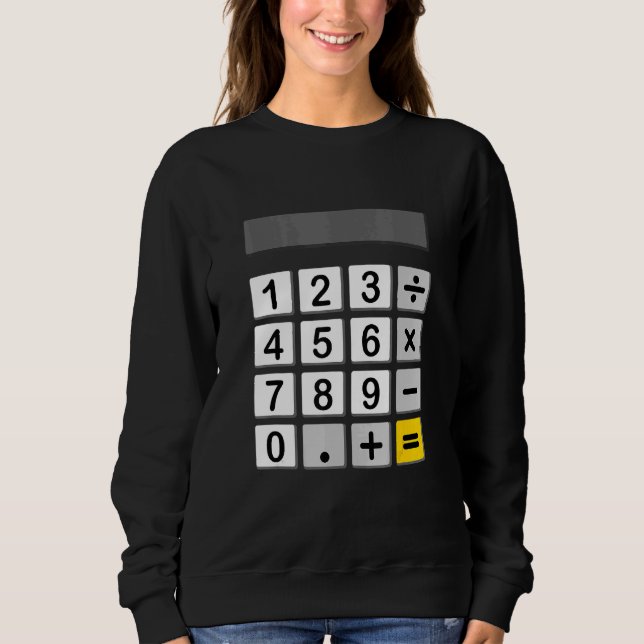 Sweatshirt Calculatrice Mathématique Robe Et Carnaval C (Devant)