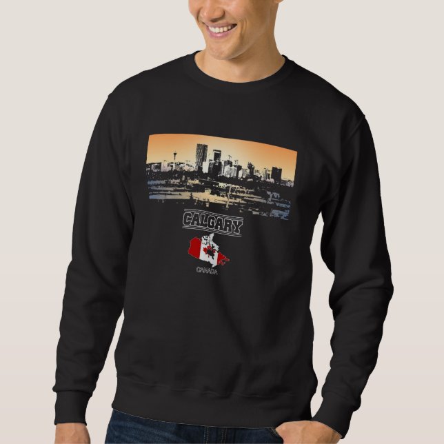 Sweatshirt calgary canada Skyline Vacances Souvenir ville (Devant)