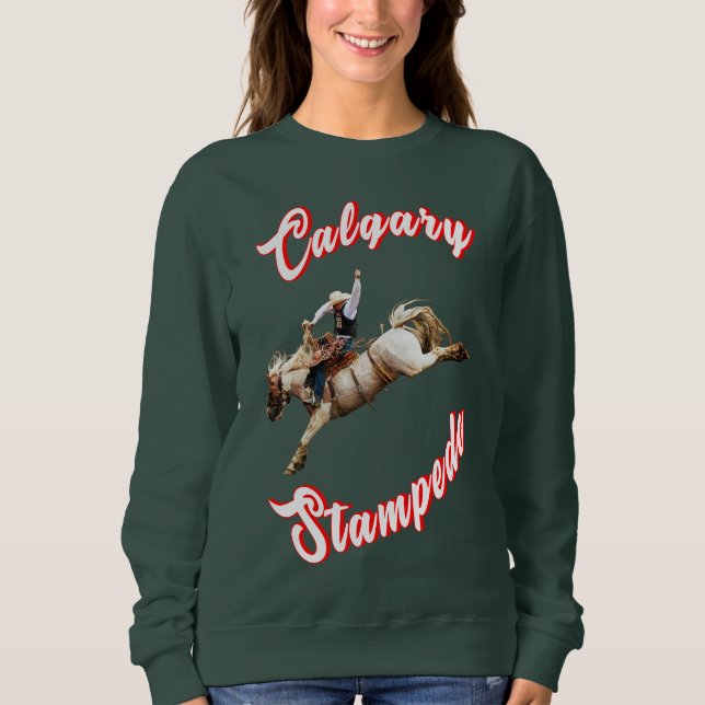 Sweatshirt Calgary Heure Canada Juillet Riders Calgary Stampe (Devant)