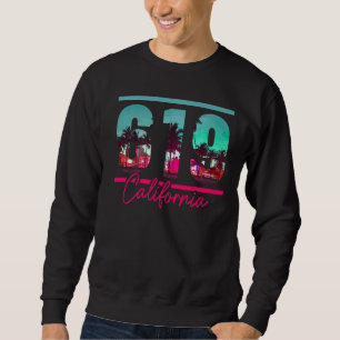 Sweatshirt California Area Code 619 San Diego Vintage Retro
