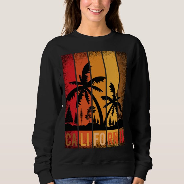 Sweatshirt California beach USA woman men children (Devant)