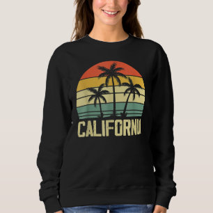Sweatshirt California Island Palm Beach Surboard Surf Retro
