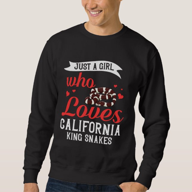 Sweatshirt California King Snake High White (Devant)