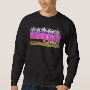 Sweatshirt California Retro Vintage Beach Surf Sunset les ann