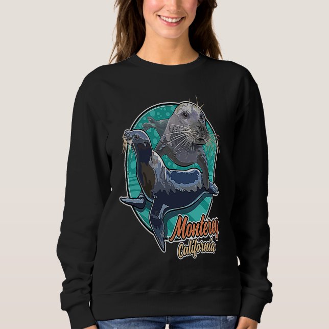 Sweatshirt California Sea Lion and Pacific Harbor Seal at Mon (Devant)