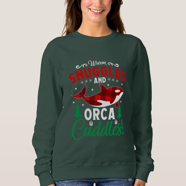 Sweatshirt Câlins Chauds Et Câlins D'orque (Devant)