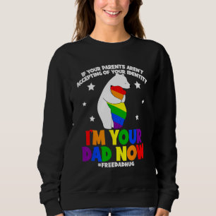 Sweatshirt Câlins de papa gratuits LGBT Mois de la fierté gay