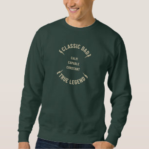 Sweatshirt Calme. Capable. Constant. Cadeaux d'appréciation p