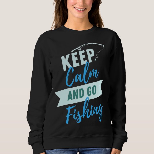 Sweatshirt Calme Et Aller Pêcher (Devant)