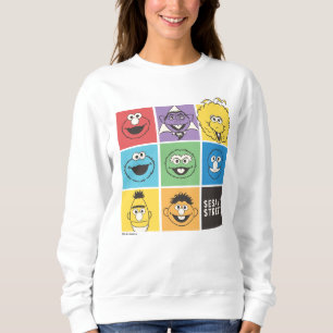 Sweatshirt Camarades de 1, rue Sésame Blocs de couleur