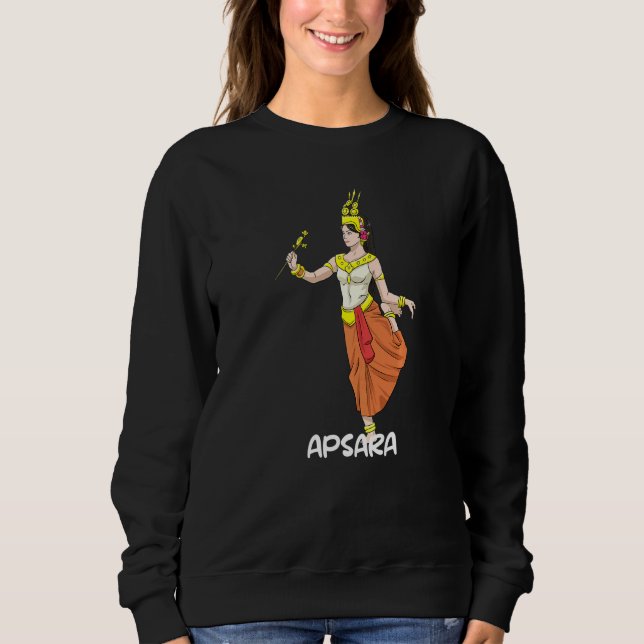 Sweatshirt Cambodge Khmer Danse Traditionnelle Cambodgienne A (Devant)