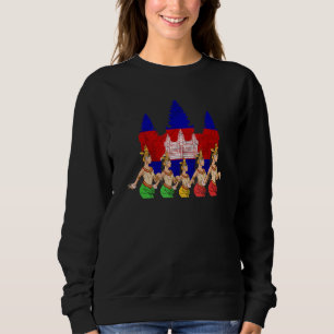 Sweatshirt Cambodge Khmer traditionnelle danse Apsara