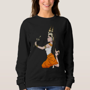 Sweatshirt Cambodge Khmer traditionnelle danse Apsara