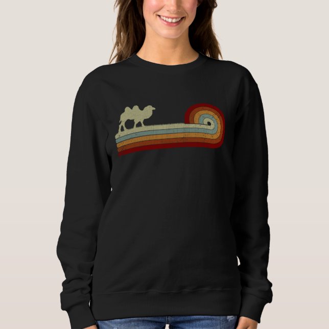 Sweatshirt Camel Animal  Men Women Retro Style Distressed (Devant)