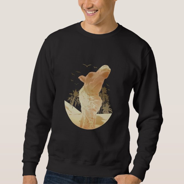 Sweatshirt Camel Arabian Desert Animal Camel Palm Tree Birds (Devant)