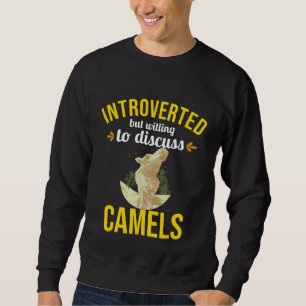 Sweatshirt Camel Introverted Mais Prêt À Discuter