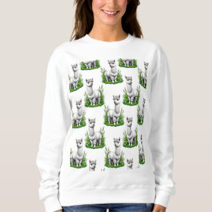 Sweatshirt Camel llama Alpaca Design Motif