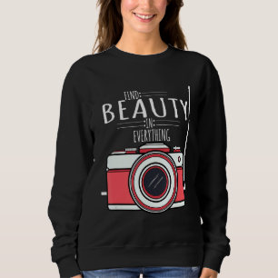 Sweatshirt Caméra vintage Trouver Beauté En Tout