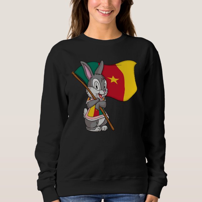Sweatshirt Cameroon fan rabbit (Devant)