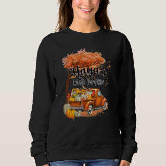 Sweatshirt Camion de citrouille Yaya's Little Pumpkins automn