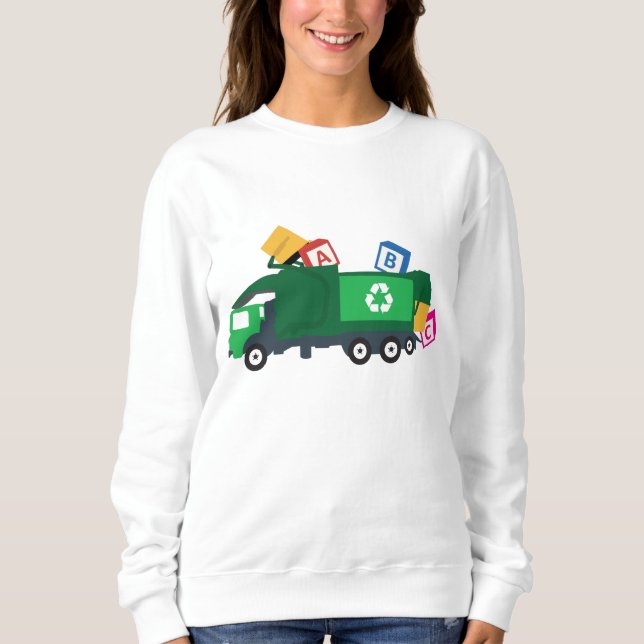 Sweatshirt Camion de recyclage ABC (Devant)