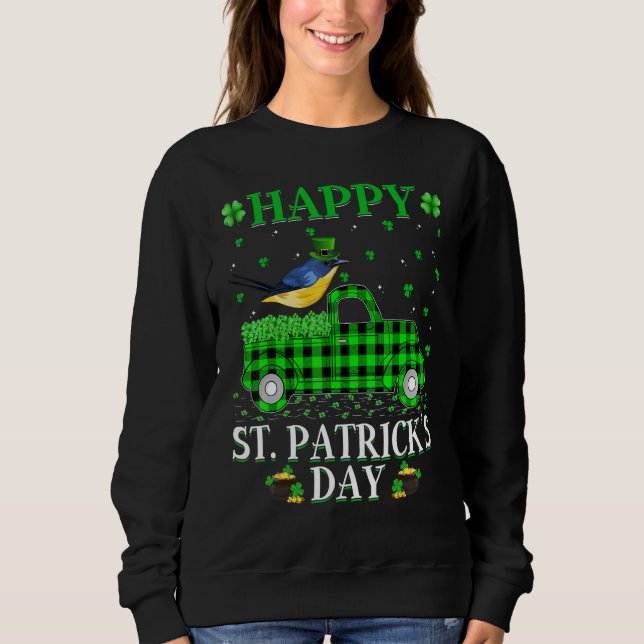 Sweatshirt Camion vert Plaid Buffalo Eastern Bluebird St Part (Devant)