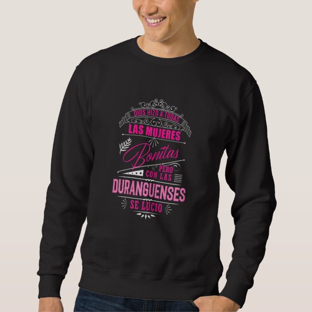 Sweatshirt Camisa De Mujer Duranguense De Durango Mexique (Devant)