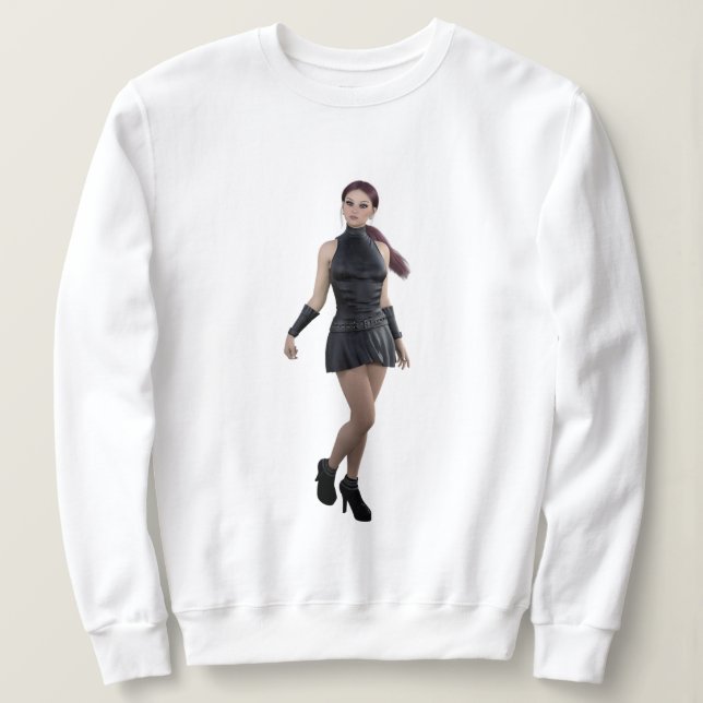 Sweatshirt Camiseta garota de estilo (Design devant)