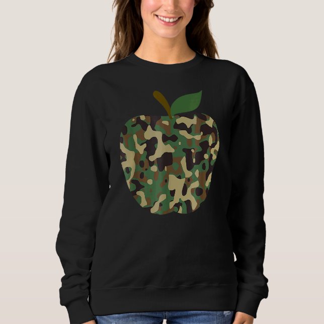 Sweatshirt Camo Apple Premier Jour De L'Équipe D'Enseignement (Devant)