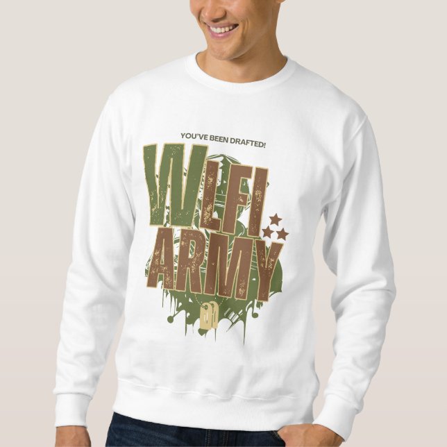 Sweatshirt Camo WLFI Army Wealth Warrior (Devant)