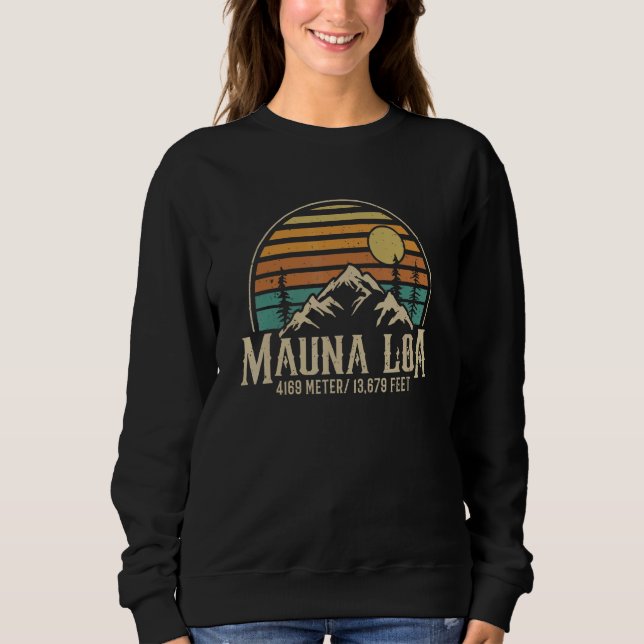 Sweatshirt Camoing Hawaii Hiking Mountain Outdoor Mauna Loa (Devant)