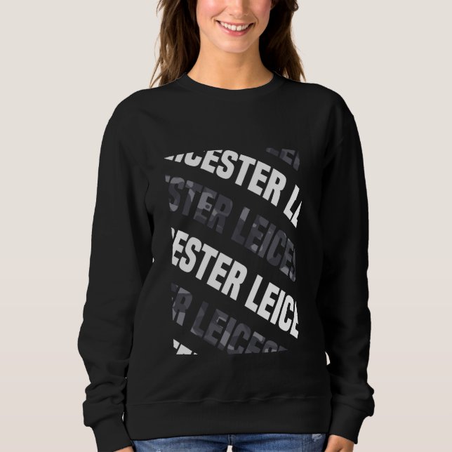 Sweatshirt Camouflage gris Motif Leicester Camo (Devant)