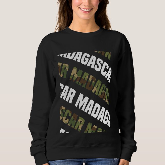 Sweatshirt Camouflage vert du Motif Camo Madagascar (Devant)