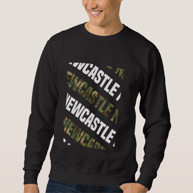 Sweatshirt Camouflage vert Motif de Newcastle (Devant)